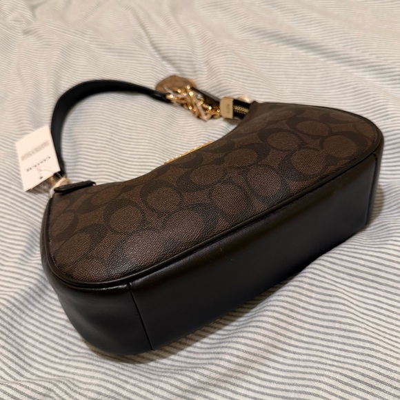 Coach Teri Shoulder Bag with Gold Charm - Picture 8 of 13